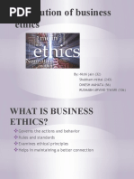 Evolution of Business Ethics