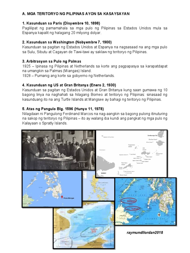 Teritoryo NG Pilipinas Ayon Sa Kasaysayan | PDF