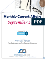 Monthly Current Affairs: September 2020
