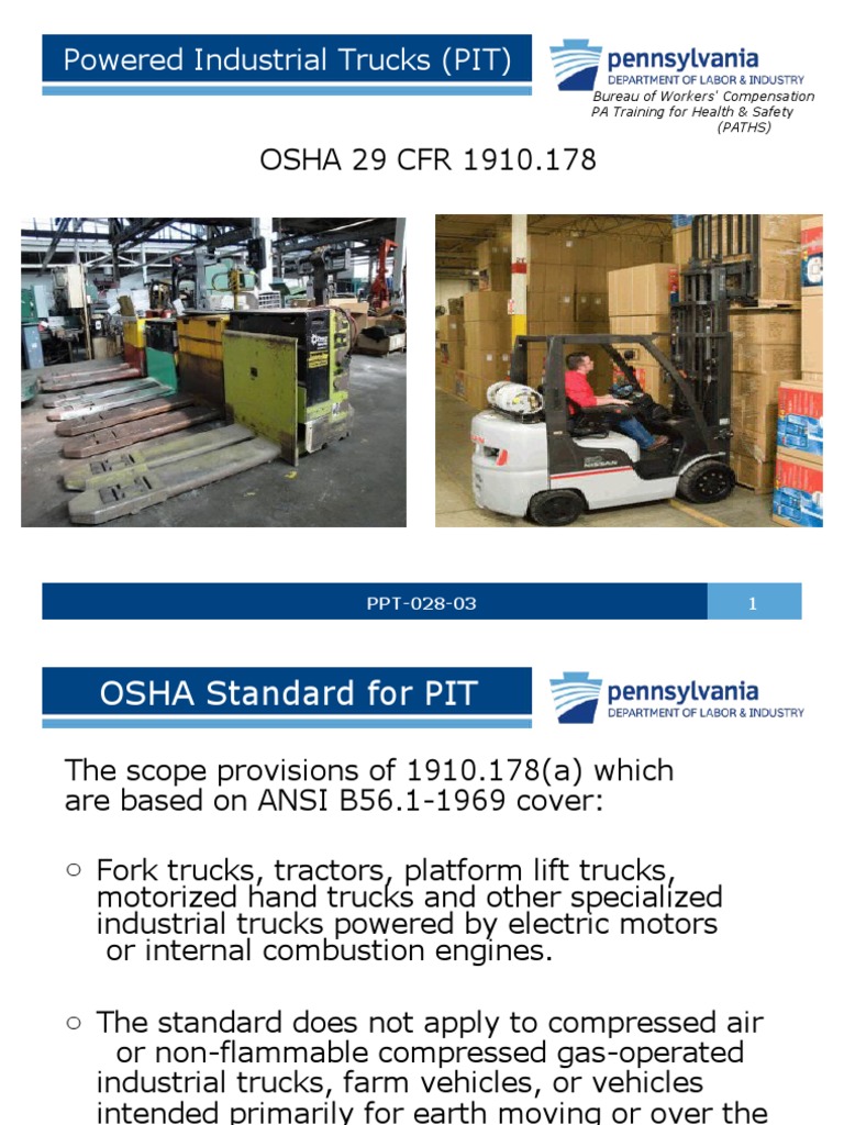 OSHA Powered Industrial Truck Safety Training Requirements and Best