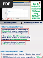 Designing of PID Controller in PID Tuner