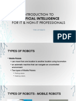 Introduction to AI and Types of Robots