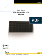 P10 Single Color LED Display: Data Sheet