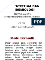 KULIAH 5 BIOPI - Model Prevalensi Dan Insidensi