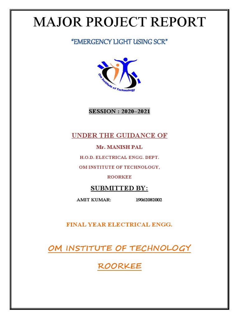 Emergency Light System Using SCR | PDF