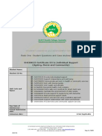 Student Learning and Assessment Record: Book One: Student Questions and Case Studies/scenarios