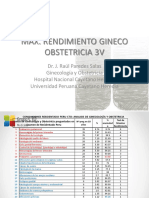 Clase Max. Rendimiento Gineco Obstetricia