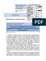 Las propiedades de los líquidos y su relación con las fuerzas intermoleculares