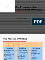 The Writing Process and An Introduction To Business Messages