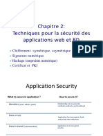 Chap 2 - Techniques Pour La Sécurité Des Applications Web Et BD