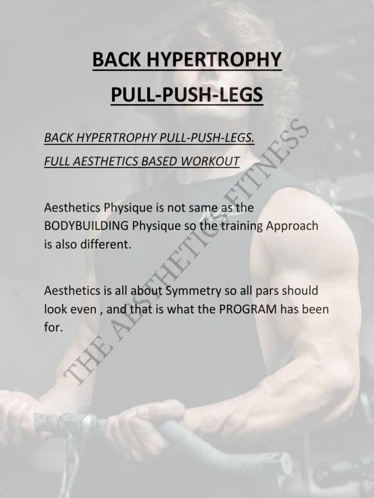 Back Hypertrophy PullPushLegs PDF Weight Training Human Anatomy