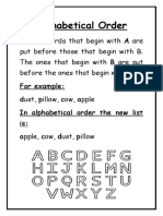Alphabetical Order Frame