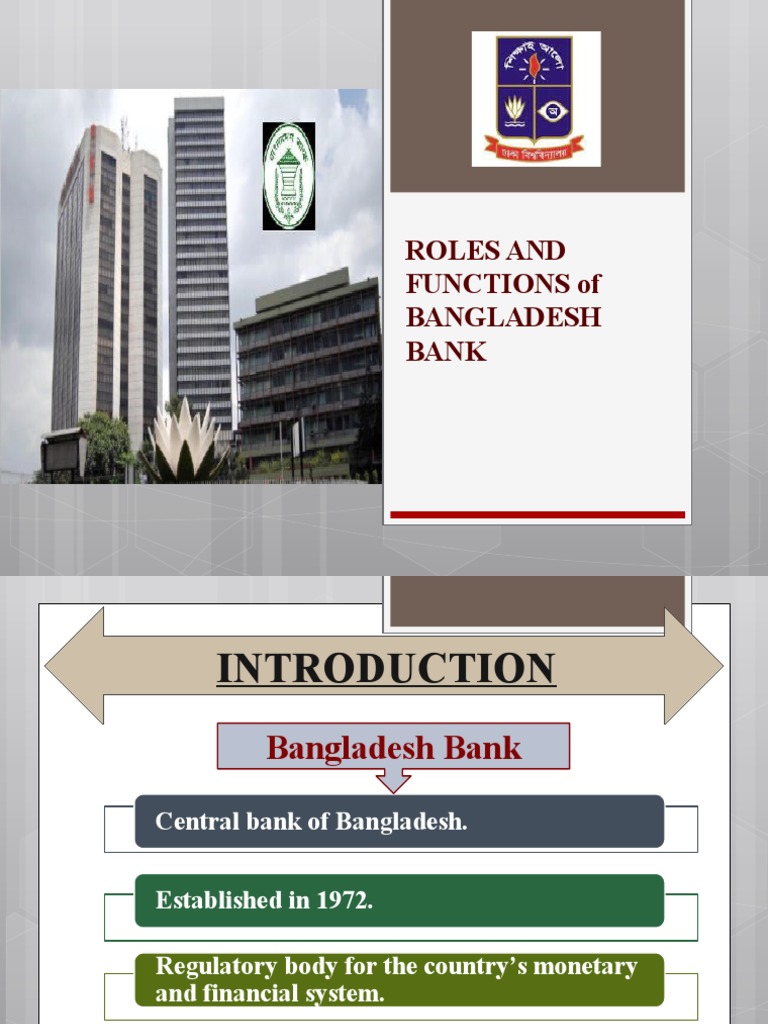 ROLES AND FUNCTIONS of BANGLADESH BANK | PDF | Finance & Money ...
