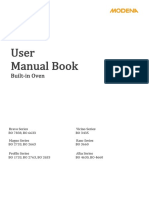 User Manual Book: Built-In Oven