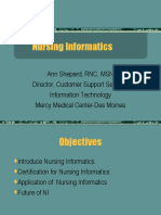 Nursing Informatics Past Present Future