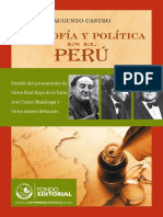 Filosofía y política en el Perú estudio del pensamiento de Víctor Raúl Haya de la Torre, José Carlos Mariátegui, Víctor Andrés Belaunde