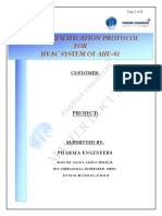 7.1 Design Qualification Protocol For Air Handling Unit