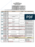 AUBF Class Schedule 2021