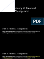 Accountancy & Financial Management
