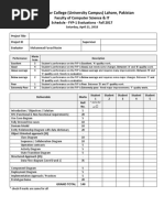 FYP-1 Evaluation Sheet