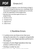 Errors+Flow Charts