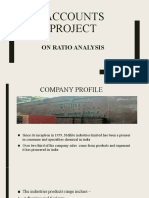 Accounts Project: On Ratio Analysis