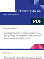Detection of Parkinson's Disease: Data Science Using Python