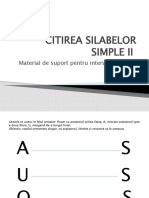 Citirea Silabelor Simple Iii