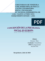 Concepción de La Psicología Social en Europa