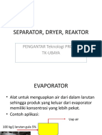 Separator, Dryer, Reaktor