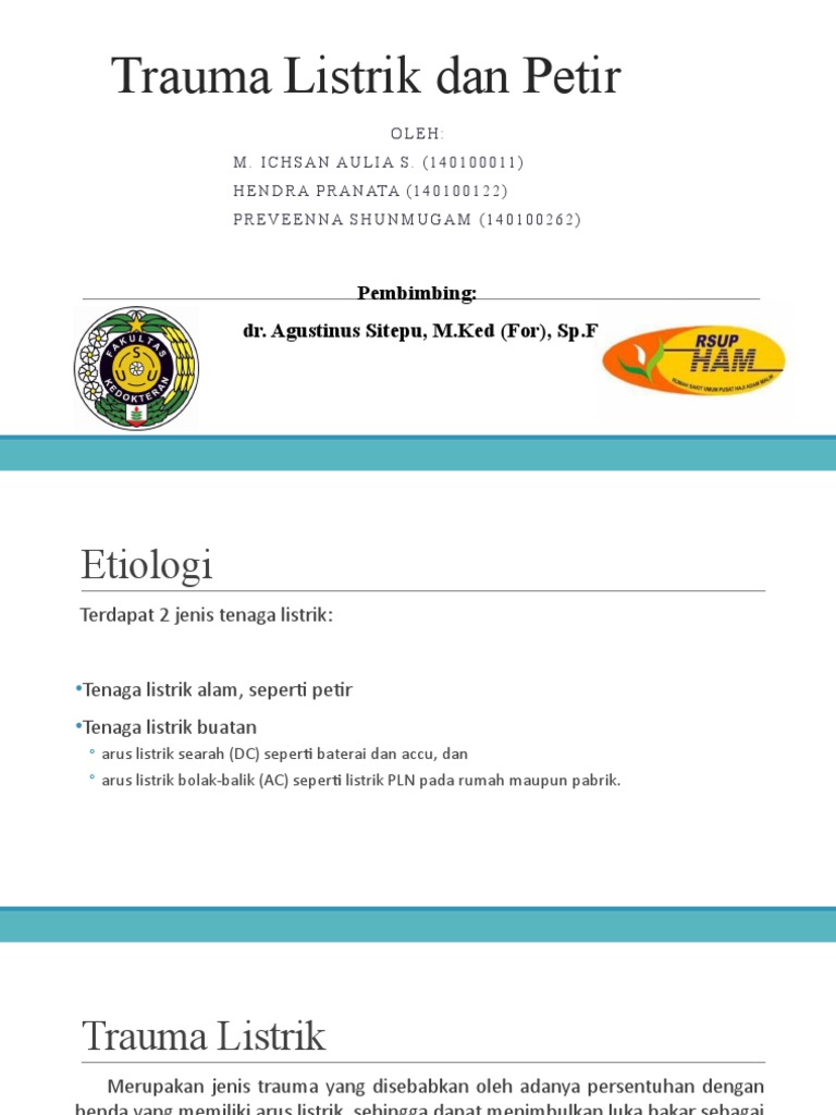 Sari Pustaka - Trauma Listrik Dan Petir | PDF