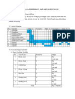 Anggaran Pembiayaan Dan Jadwal Kegiatan