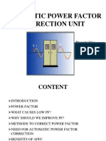 Automatic Power Factor Correction Unit: Presented By: Febin Paul