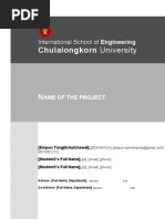 Senior Project Proposal