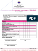 Homeroom Guidance Learner's Development Assessment