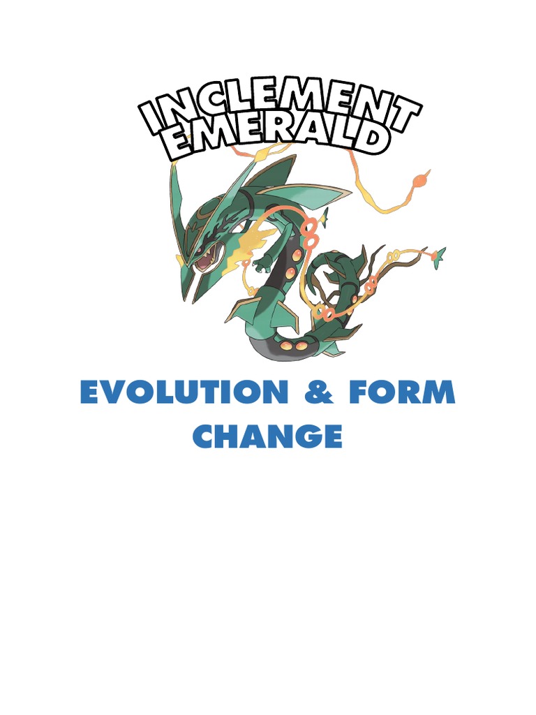Evolution and Mega Evolution Guide | PDF | Video Games | Nintendo