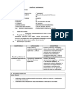 Sesión de Aprendizaje-Quinto Culquitante