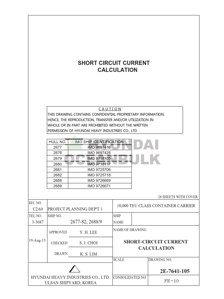 Fe10 2e7641105 ShortCircuit Current Calculation PDF Electric