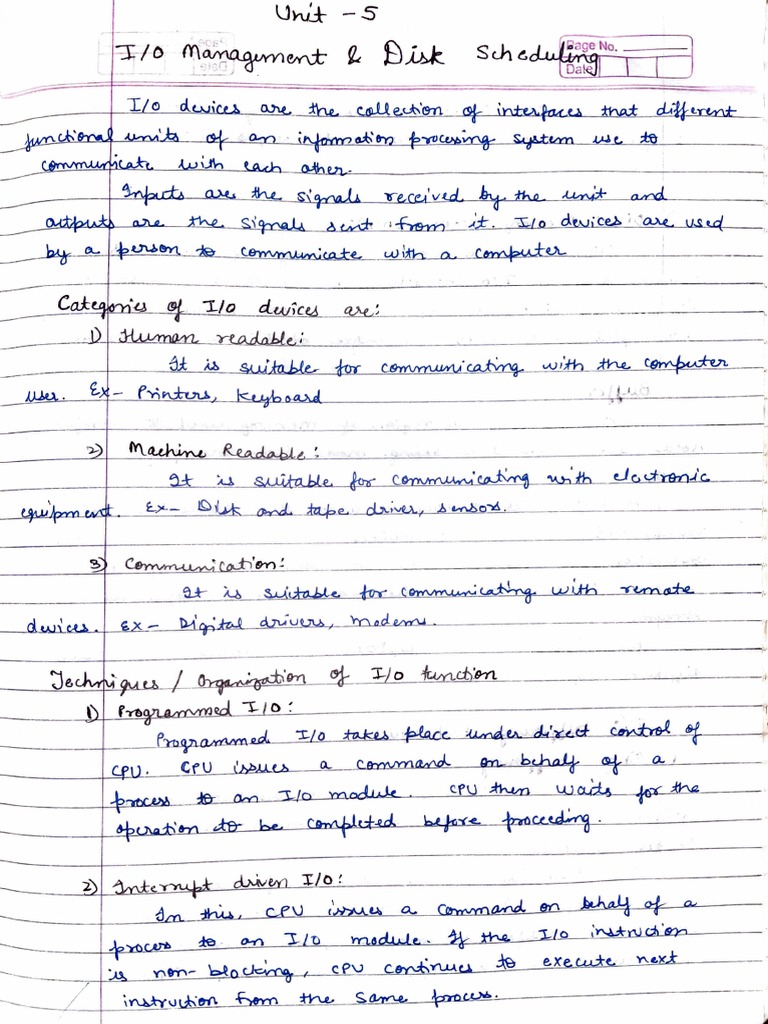 Analysis of Input/Output Device Scheduling Algorithms for Operating ...