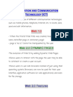 I Nformati Onandcommuni Cati On Technology (I CT) : Web2. 0dynami C Pages