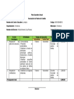 Plan operativo anual asociación padres familia centro educativo Lempira