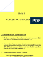 Unit II: Concentration Polarization