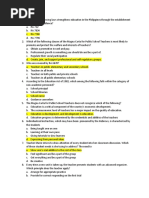 Teaching Profession LET Reviewer Exam | PDF | Teachers | Curriculum