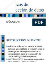 MÓDULO III - Técnicas de Recolección de Datos