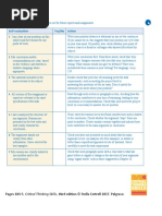 Evaluating Your Writing For Critical Thinking pp184-5