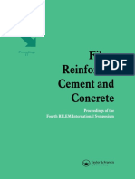 Fibre Reinforced Cement and Concrete RILEM - CRC Press (1992)