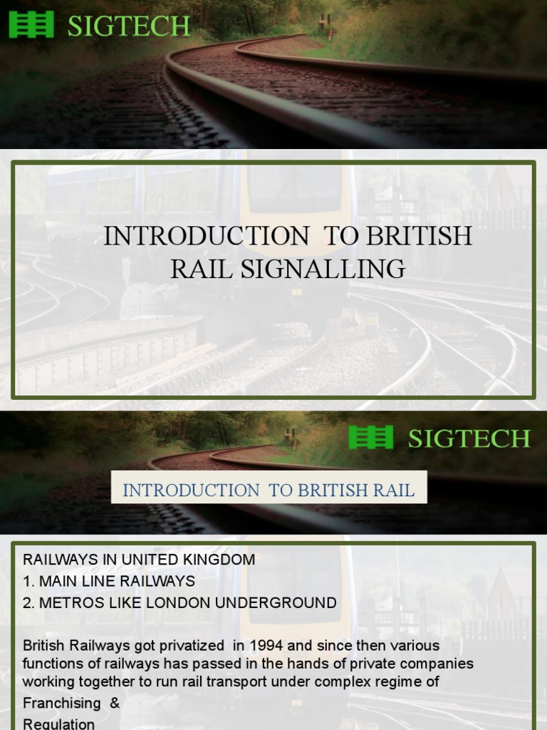 Introduction to British Rail Signalling | PDF | Transport | Railway Safety