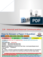 2.4 Internal and External Communication