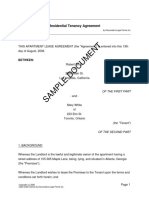 Sample Document: Residential Tenancy Agreement