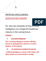 Chapter - 4 Class - VIII Artificial Intellligence: Question and Answer